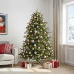 Dirbtinė kalėdinė eglutė su rutuliuku 210 cm 300 LED