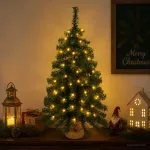 Mini Kalėdų medis 60 cm 25 LED &Scaron;ilta balta PVC Žalia