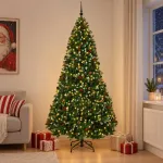 Dirbtinė Kalėdų eglutė, žalia su žaisliuku 270 cm 300 LED