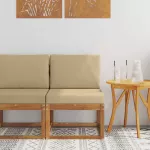 Lauko Vidurinis Sofa Kietos akacijos mediena