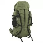 Turistinė kuprinė, uniformnė žalia, 80L, oksfordo audinys