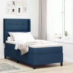 LED Čiužinio Lova su čiužiniu Mėlyna 80 x 200 cm audinys