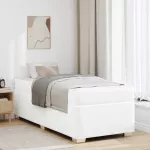 Lovos rėmas su čiužiniu Balta 80 x 200 cm audinys