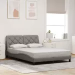 Lovos rėmas be čiužinio, taupe spalvos, 120x200cm, audinys