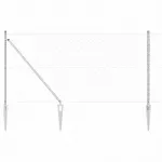 Suvirintas vielinis tvoras su smailiais galais 10 x 1 m (P x A)