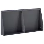 Sienelė 2 vnt. 40 x 12 x 50 cm Plienas Antracito
