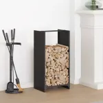 Stovas malkoms, juodos, 40x30x80 cm, &scaron;altai valcuotas plienas