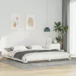 Lovos rėmas Balta 200 x 210 cm Kietos pu&scaron;ies mediena
