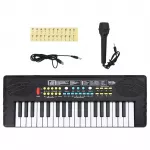 37 klavi&scaron;ų elektrinis pianinas su mikrofonu vaikams