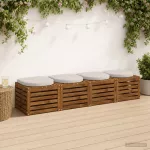 4 dalių sėdynės pagalvėlės 4 vnt. 100% poliesteris Balta