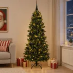 Dirbtinė kalėdinė eglutė su rutuliuku 210 cm 300 LED