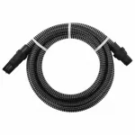 Siurbimo žarna su PVC jungtimis, juodos spalvos, 1", 4m, PVC