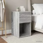 Lovos spintelė Pilka sonoma ąžuolo 29 x 31,5 x 49 cm