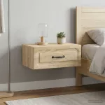 Sieninis naktinis staliukas su stalčių 2 pcs Sonoma ąžuolas