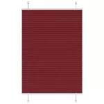 Klostuotos žaliuzės, bordo spalvos, 90x100 cm, audinys, plotis 89,4 cm, poliesteris