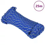 Valties virvė, mėlynos spalvos, 3mm, 25m, polipropilenas