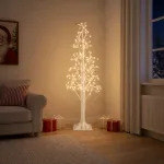 Žvaigždinė Kalėdų eglutė Balta 17 x 17 x 150 cm Plastmasė