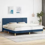 Lovos rėmas su galvūgalio Mėlyna 200 x 200 cm Audinys