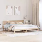 Lovos rėmas Natūrali 180 x 200 cm Kietos pu&scaron;ies mediena