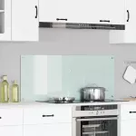Virtuvės atbraila Balta 120 x 50 cm grūdintas stiklas