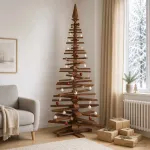 Medinė Kalėdų eglutė KOTKA 240 cm Pu&scaron;ies medienos masyvas