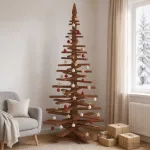 Medinė Kalėdų eglutė KOTKA 210 cm Pu&scaron;ies medienos masyvas