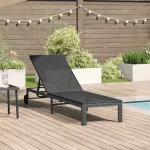Saulėtas gultas Juoda 206 x 62.5 x 74 cm poliratanas