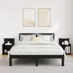 &Scaron;alia lovos spintelė 2 pcs Juodas ąžuolas 40 x 35 x 60 cm