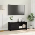 TV spintelių komplektas Juodas ąžuolas 90 x 35 x 40 cm