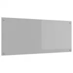 Virtuvės atbraila &Scaron;viesiai pilka 120 x 50 cm grūdintas stiklas