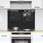 Virtuvės atbraila Juoda 80 x 60 cm grūdintas stiklas