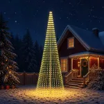 LED Kalėdų medis 470 cm 1504 LED &Scaron;ilta balta Plienas Žalia