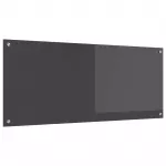 Virtuvės atbraila Tamsiai pilka 120 x 50 cm grūdintas stiklas
