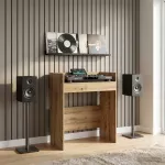 DJ stalas Artisano ąžuolo 102 x 45 x 102 cm Apdirbta mediena