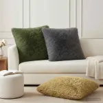 Pagalvėlės užvalkalas 6 pcs HEERLEN Žalia 65 x 65 cm PV pūkinis