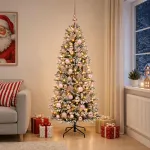 Dirbtinė kalėdinė eglutė su rutuliuku 240 cm 300 LED
