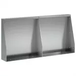 Sienelė 2 vnt. 40 x 12 x 50 cm Galvanizuotas plienas Sidabrinė