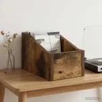LP įra&scaron;ų dėžutė Dūminio ąžuolo 18 x 32 x 18 cm Apdirbta mediena