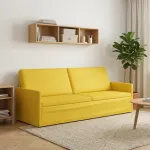 3 vietų sofa &Scaron;viesi geltona 220 x 81 x 82 cm Audinys
