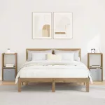 Naktinis staliukas 2 pcs Amatininkų ąžuolas 35 x 32 x 68,5 cm