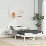 Lovos rėmas Balta 120 x 190 cm Kietos pu&scaron;ies mediena