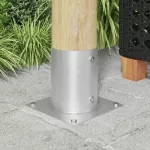 Apvalus žemės inkaras 4 pcs Sidabrinė 18 x 18 x 15 cm Metalas
