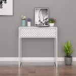 Konsolinis staliukas, baltos spalvos, 72x35x75cm, plienas