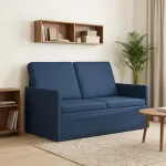 Dviejų vietų sofa Mėlyna 130 x 81 x 82 cm Audinys