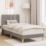 Lovos rėmas su galvūgalio Taupe 100 x 200 cm Audinys