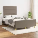 Lovos rėmas be čiužinio, taupe spalvos, 120x200cm, audinys