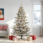 Dirbtinė kalėdinė eglutė su rutuliuku 180 cm 300 LED