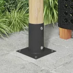 Apvalus žemės inkaras 12 pcs Antracito 15 x 15 x 15 cm Metalas