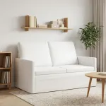 Dviejų vietų sofa Balta 130 x 81 x 82 cm Audinys
