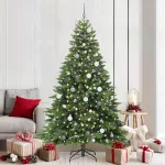 Dirbtinė Kalėdų eglutė su 300 LED Žalia 210 cm PE ir PVC